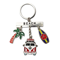 Porte-clés souvenir en métal alliage avec logo personnalisé Honolulu Aloha Hawaii