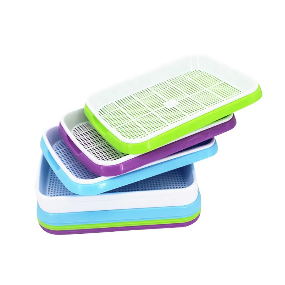 Home Kitchen DIY Bean Sprouts Culture PlasticTray Soilless cultivation hydroponic tray seedling tray Hydroponics Seeding Tray