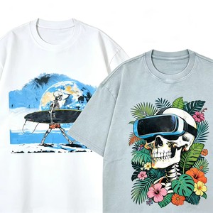 Camisetas de Marca Hip Hop para Hombre, Corte Holgado Regular, 220GSM, Diseño Sólido, Talla Grande - Product Image 1