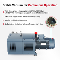 Pompe à vide rotative à palettes sèches sans huile Wordfik Vacuum PVDT80 4kW 5.4HP pour machine à papier d'impression