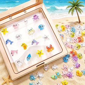 50 Piezas <span class=keywords><strong>de</strong></span> Adornos <span class=keywords><strong>de</strong></span> <span class=keywords><strong>Uñas</strong></span> con Animales Marinos, Lindos y Veraniegos, <span class=keywords><strong>de</strong></span> Resina 3D, Estrellas <span class=keywords><strong>de</strong></span> Mar, Cangrejos, Delfines, Accesorios para Arte <span class=keywords><strong>de</strong></span> <span class=keywords><strong>Uñas</strong></span>, Cuentas, Decoraciones para Manicura - Product Image 5
