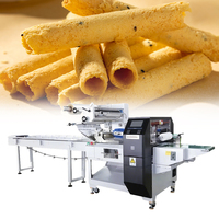 SZ-280 Industrielle Horizontale Durchlaufverpackungsmaschine Automatisches Bäckerei-System Kommerzielle Maßgefertigte Paletten-Honig-Ei-Roll-Verpackungsmaschine