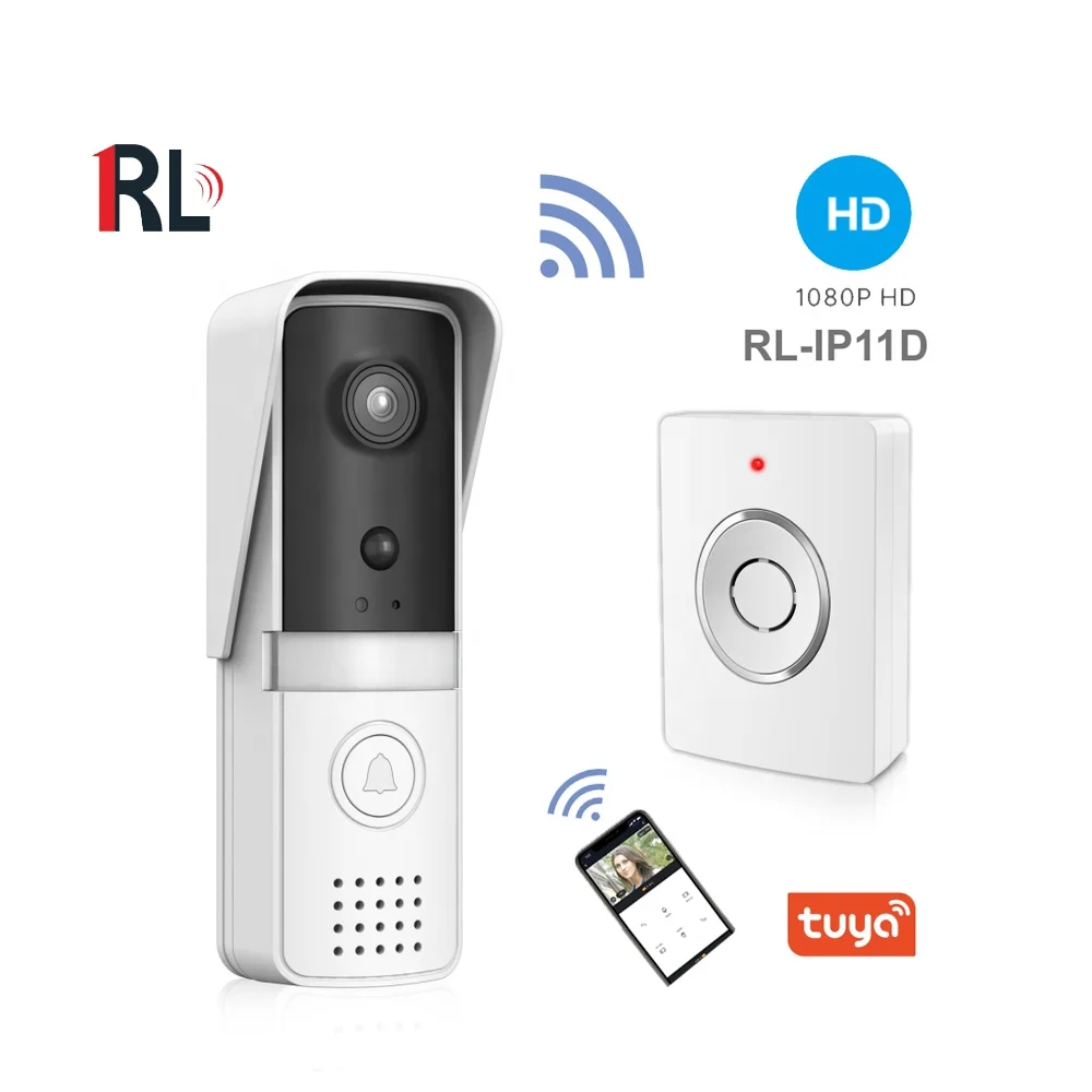 Высококачественный дверной звонок tuya 1080p, беспроводной умный дверной звонок с камерой, беспроводной дверной звонок с Wi-Fi, дверной звонок, видеодомофон