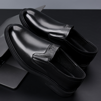 Nouvelles chaussures décontractées pour hommes en cuir pleine fleur, style britannique, chaussures habillées en cuir véritable