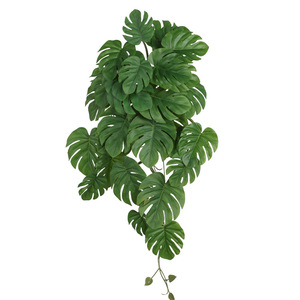Qihao Mur végétal artificiel en feuilles vertes, fausse plante suspendue pour décoration intérieure, lot multi-pièces, haute simulation - Product Image 5