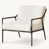 OEM Midcentury Artisans Hand Hammer Chair American Luxury Home Furnishing Thadds Slope Arm Chair para dormitorio Villa cafe