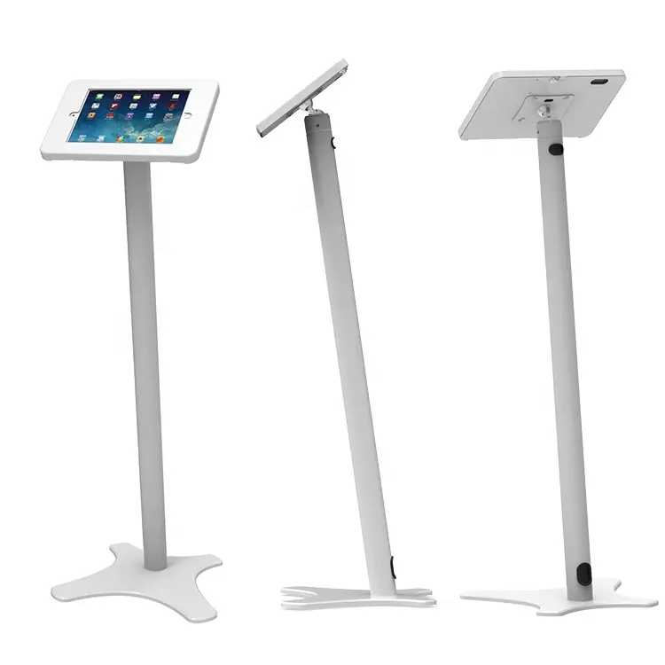 SF-1301Supermarket Pole Floor Display StandためiPad、Rotating極フロアスタンド