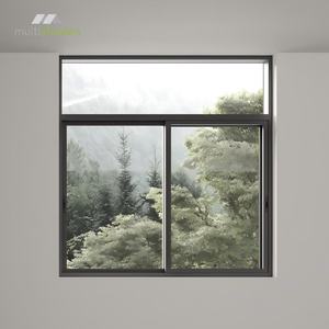 หน้าต่างบานเลื่อนอลูมิเนียมคุณภาพสูงหลายเฉดสี พร้อมกระจกนิรภัย หน้าต่างบานเลื่อนอลูมิเนียมแบบกำหนดเอง หน้าต่างโลหะสั่งทำ - Product Image 3
