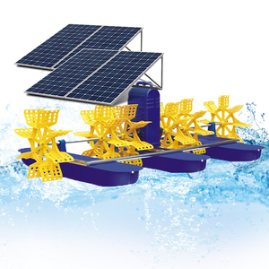 Aireador solar 6 Impulsor Ac Dc Rueda de paleta Lago de cultivo de camarones para máquina de acuicultura de peces - Product Image 1
