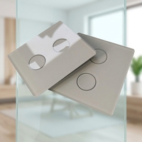 Interrupteur mural tactile en verre trempé de 2 mm, 3 mm, 4 mm, panneau en verre sensible pour la décoration murale de la maison intelligente, interrupteurs et prises en verre