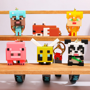 Porte-clés en silicone My Little World, blocs de construction, poupée, <span class=keywords><strong>sac</strong></span> à <span class=keywords><strong>dos</strong></span>, pendentif, vente en gros de petits cadeaux pour chaîne de voiture - Product Image 4