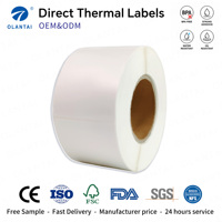 Rouleau d'étiquettes d'expédition thermiques directes 100x150mm 4x6, imperméables, vierges, autocollantes, avec code-barres, pour imprimante thermique de bureau