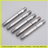 Eje Lineal CNC Personalizado de Acero Roscado con Torneado y Rectificado de Precisión para Automatización de Motores de Robots 0.002mm Citizen Star Tsugami