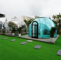 Maison Bulle Transparente de Luxe, Tente Igloo Extérieure pour Glamping, Chambre Étoilée, Salle à Manger 8 Personnes