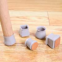 Cache-pied de meuble en silicone de grande taille anti-dérapant couvre-tuyau circulaire carré couvre-pied de chaise