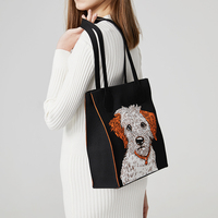 Sac fourre-tout pour femmes à motif personnalisé de haute qualité Nouveau design Sac de mode de luxe tricoté de grande capacité Noir