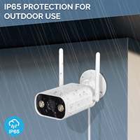 SLS Tuya WiFi caméra extérieure intelligente 3MP Vision nocturne Audio bidirectionnel détection de mouvement OLED PC pour hôtels maison Android IP sans fil