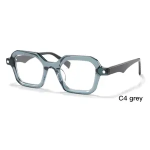 Очки Lucky 2024 с индивидуальным логотипом, оптические оправы, квадратные ацетатные очки, заводская цена, лучшие бренды, дизайнерские солнцезащитные очки высокого качества