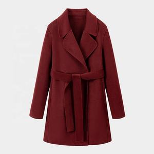 Garçon automne hiver <span class=keywords><strong>manteau</strong></span> pour femmes rétro Style coréen Double face cachemire laine fait à la main <span class=keywords><strong>mi</strong></span>-long vêtements d'extérieur - Product Image 5