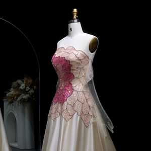 <span class=keywords><strong>Abito</strong></span> da sera formale <span class=keywords><strong>di</strong></span> lusso Sharon Said SS513 con perline, senza spalline, con guanti e pieghe, <span class=keywords><strong>per</strong></span> matrimoni e feste <span class=keywords><strong>di</strong></span> fidanzamento da <span class=keywords><strong>donna</strong></span> - Product Image 5