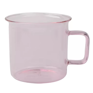 Tazza in Vetro Trasparente Blu con Manico, Design Minimalista, Resistente al Calore, per Caffè e Tè, Casa e Caffetteria - Product Image 3