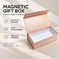 Boîte cadeau magnétique personnalisée en gros avec logo, boîte d'emballage rigide en papier de luxe pour le stockage de produits cosmétiques