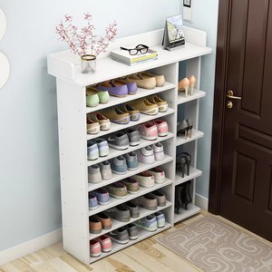 Living Room Furniture 7 Tier <b>Shoe</b> <b>Rack</b> Wooden Cabinet With Drawer for Space Saving KEYAXG01 <b>Large</b> Capacity Divided Storage This - Product Image 5