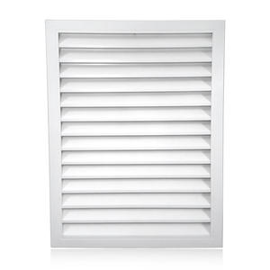 Aluminiumlegering rechthoekige witte luiken buitenmuur regenbestendig louvre ventilatie airconditioning uitlaat decoratie - Product Image 5