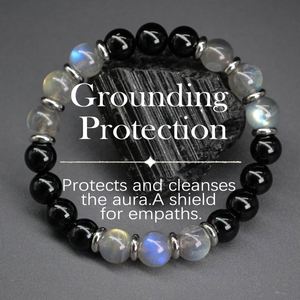 Natural Stone <b>Bracelet</b> Colorful Glass Beaded Business Prosperity Innovative Best Seller Maintenance Tips Card - Product Image 2