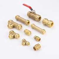 Raccords à pousser Hailiang en laiton forgé à connexion rapide, surface lisse, pour plomberie PEX
