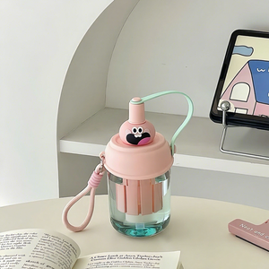 Nouvelle Tasse à Paille Portable Mignonne pour Enfants, Design Tendance avec Housse de Transport Épaissie, Idéale pour Boire Directement lors des Fêtes Aquatiques - Product Image 3