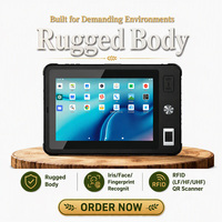 Tablet Tangguh Deteksi Iris Sidik Jari Berkinerja Tinggi untuk Android 8 Inch 8GB RAM 128GB Drop Shipping Perbankan Keuangan