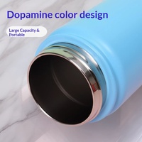Bouteille d'eau sport portable isotherme en acier inoxydable 304, grande capacité, anti-chute, personnalisable, pour l'export.