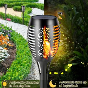 <span class=keywords><strong>Lampe</strong></span> solaire à <span class=keywords><strong>flamme</strong></span> <span class=keywords><strong>lampe</strong></span> de jardin étanche extérieure torche réaliste <span class=keywords><strong>lampe</strong></span> de paysage solaire - Product Image 3