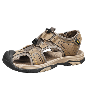 Sandales d'été pour hommes, fermées, décontractées, pour la marche, la plage, le sport, confortables, en caoutchouc, à semelle épaisse, pour le camping - Product Image 1