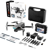 KAITWO Drone Télécommandé HD à Longue Autonomie avec GPS, Évitement d'Obstacles sur Trois Axes, Double Caméra, Image à 1 km
