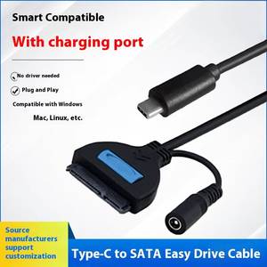 Loại-C để <span class=keywords><strong>SATA</strong></span> dễ dàng ổ đĩa Cáp di động trạng thái rắn kết nối dữ liệu cho 2.5inch & 3.5inch Giao diện thiết bị - Product Image 5