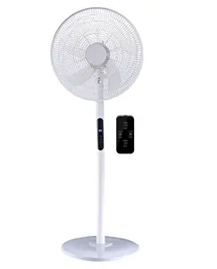 Uzaktan yuvarlak taban dijital 16 inç stand fanı ile 16 inç 18 inç kat AC ayakta Fan