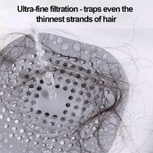 <span class=keywords><strong>Bouchon</strong></span> de drain en silicone facile à nettoyer pour salle de bain/cuisine, anti-blocage, attrape-cheveux pour drain de douche - Product Image 4