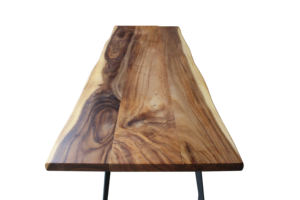 Yeni modern basit masa katı ahşap yemek masası tezgah kasap kesme tahtası masası canlı kenar ahşap döşeme - Product Image 5