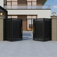 Porte coulissante automatique pliante en aluminium pour villa, utilisation extérieure - Design durable et écologique