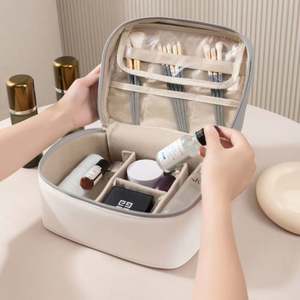 Pochette de voyage pour maquillage, petite quantité en gros, sac cosmétique en PU avec fermeture éclair pour femmes - Product Image 5