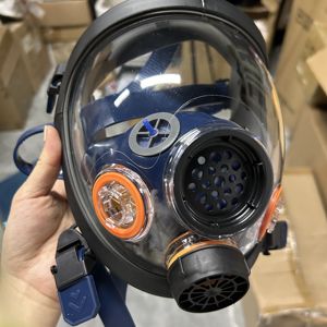 Respirateur de survie intégral Masque à gaz chimique à haute efficacité Double filtre réutilisable Anti-smog Respirateur chimique industriel - Product Image 6