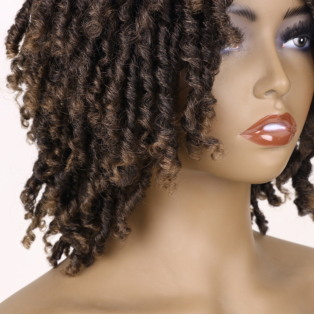 Parrucche Sintetiche Ricci Nere In Linea | DHgate - Foto 10