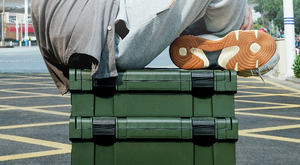 Büyük endüstriyel sınıf alüminyum Pp aracı durumda kombinasyonu istifleme araç için ODM özelleştirilebilir 36-56L kapasite açık - Product Image 6