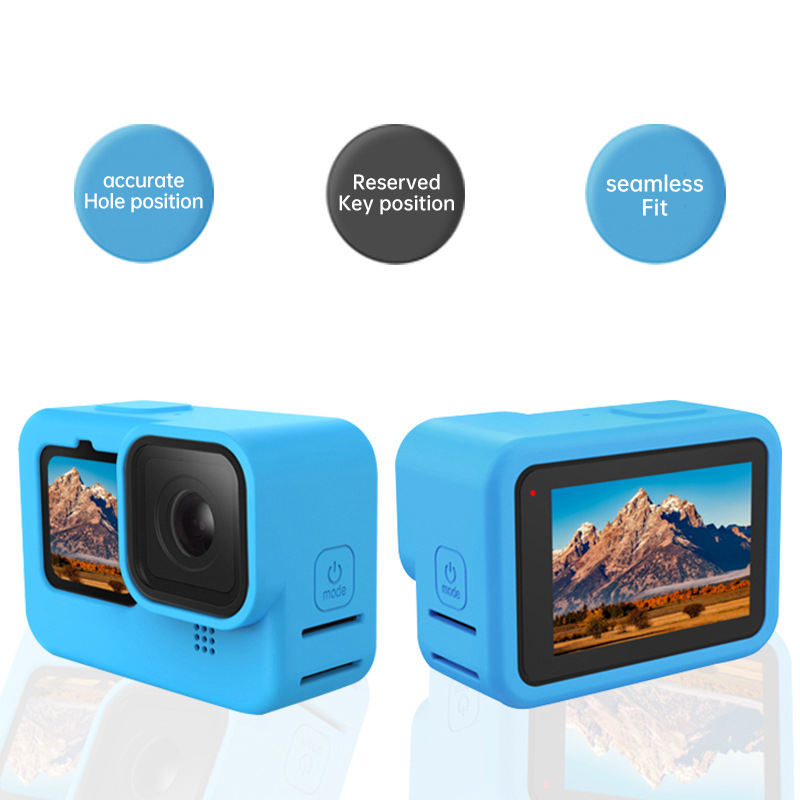 Hongdak Silicone Protective Cover for GoPro Hero 12 11 10 9 Camera Case for Go Pro 12 11 Go Pro Camera Video Accessories