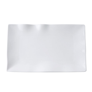 Assiette à dîner en porcelaine de 8 pouces en stock, faible MOQ, vente, assiette en porcelaine irrégulière, assiette plate prête à l'emploi pour une expédition rapide - Product Image 5