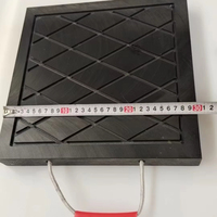 Pads de grue Bigfoot noirs/jaunes en plastique pour stabilisateurs