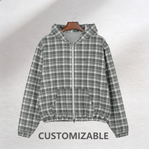 เสื้อฮู้ดลายตารางแขนยาวทรงหลวมสำหรับ<span class=keywords><strong>ผู้ชาย</strong></span> รุ่นใหม่ขายส่ง <span class=keywords><strong>Y2K</strong></span> ปรับแต่งได้ - Product Image 1