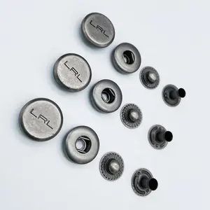 High Class Hardware Accessories Clothes Button Metal Snap Button Product Type Custom Snap Button